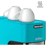 Кофеварка рожковая Kitfort КТ-7461 бирюзовый/черный, исп. кофе - молотый, 1.2 л, 1350 Вт, 20 бар, фото4