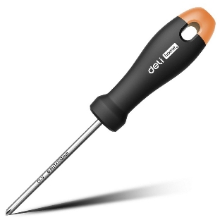 Отвертка Deli Крестовая отвертка ';Home Series Gray'; Deli HT1205C PH1x100 мм Эксклюзивный дизайн, рукоятка из высококачественного софттач пластика
