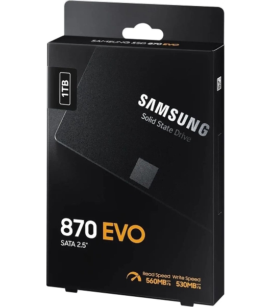 Жесткий диск SSD SAMSUNG SATA2.5' 1TB 6GB/S 870 EVO MZ-77E1T0B/AM
