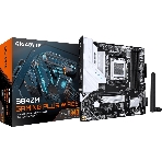 Материнская плата Gigabyte B840M GAMING PLUS WIFI6E, AM5, AMD B840, 4xDDR5, 4xSATA, 2xM.2, 1xPCIe 4.0 x16, 1xPCIe x1, 1xHDMI, 2xDP, 1x1Gb LAN, Wi-Fi 6E, Bluetooth 5.3, 1xUSB-C 10Gbps, 1xUSB-C 5Gbps, 1xUSB-A 10Gbps, 1xUSB-A 5Gbps, 3xUSB-A 2.0, 3x3.5 мм, 7.1, mATX, фото 1