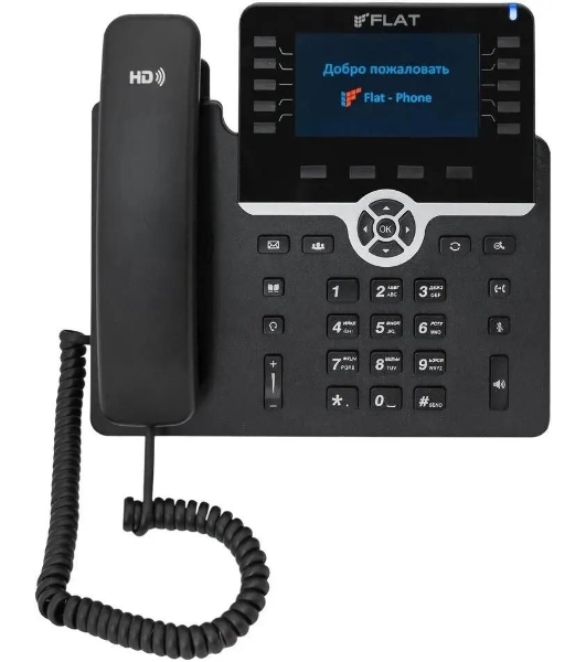 Телефон IP Флат Flat-Phone-B10 черный