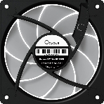Вентилятор для корпуса Ocypus Gaммa F12 Elite BK ARGB 3 IN 1, 120x120x25мм, 4-PIN PWM, 600-1800 RPM, 26 DBA MAX, HYDRO BEARING, фото3