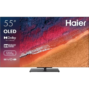 Телевизор Haier 55' DH1VMPD02RU S9 Pro черный OLED 4K UHD 120Hz Smart TV Android 11.0 3GB/32GB