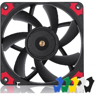 Вентилятор корпусной Noctua NF-A12x15 PWM chromax.black.swap, 120x15 мм (slim), 0-1850 об/мин, 23.9 дБ, 4-pin PWM, 94.2 м³/ч, черный, сменные антивибрационные подушки
