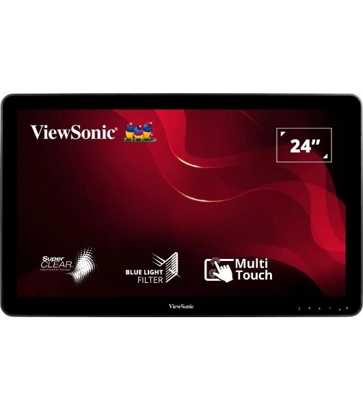 Монитор 23.6' ViewSonic TD2430 VA 1920x1080, сенсорный, 60 Гц, 5 мс, 16:9, 200 кд/м2, 1xHDMI, 1хDP, 1хVGA, USB 3.0, 1x3.5 мм, черный