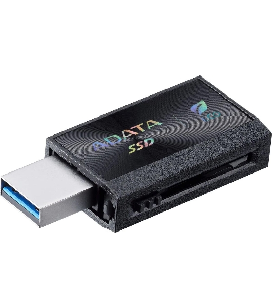Внешний SSD ADATA SC730, 512 Gb, USB 3.2 Gen 2 Type-A/Type-C, R/W 600/600, черный