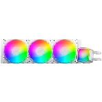 Система жидкостного охлаждения Water Cooling System Geometric Future Eskimo Pro 360 (240W, 360мм, ARGb, белый/Fans: 3x120мм, 80.81CFM, 34.2dBA, 2000RPM/Pump height 54мм, 3200RPM, Rad thickness 27мм/S: 1851, 1700, 1200, 115X, 2011, 2066, AM5, AM4), фото6