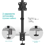 Кронштейн ONKRON D101E для монитора 13'-34' настольный, черный, фото3