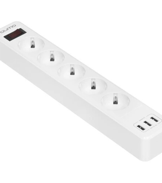 Сетевой фильтр QUMO Power Bar 5SP4U (P-0005), белый