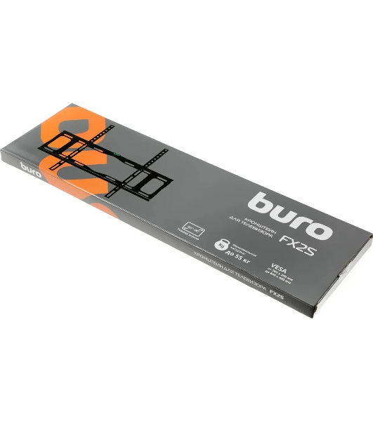 Кронштейн для телевизора Buro FX2S черный 40'-90' макс.55кг настенный фиксированный