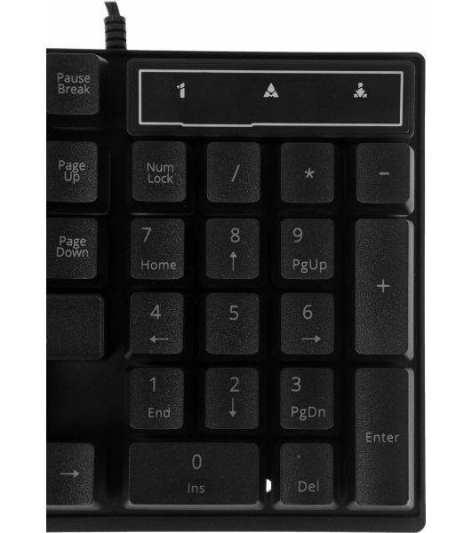 Комплект клавиатура+мышь Defender Aura MKP-117 проводной, USB, 2400 DPI, черный