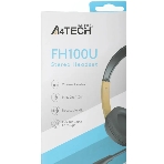 Гарнитура A4Tech Fstyler FH100U желтый/черный, проводная, фото4
