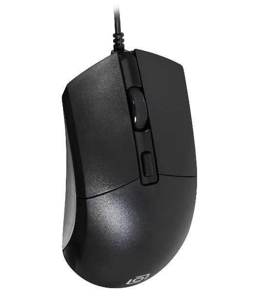 Мышь проводная Oklick 207M черный, 2400 dpi, USB, кнопки - 4