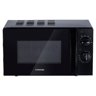 Микроволновая печь Starwind SMW2320 черный, 20 л, 700 Вт, переключатели - поворотный механизм