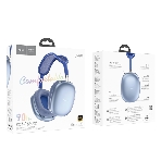 Беспроводные/проводные наушники Hoco W55 небесно-голубой, накладные, Bluetooth + проводной, фото2