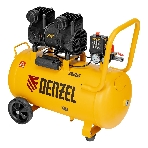 Компрессор безмасляный малошумный Denzel DLP-1500/50, 1,5 кВт, 50 л, 2850 об/мин, 250 л/мин, фото3