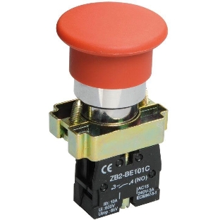 Кнопка управления LAY5-BC41 IEK BBG70-BC-K04 'Грибок' красная 1з
