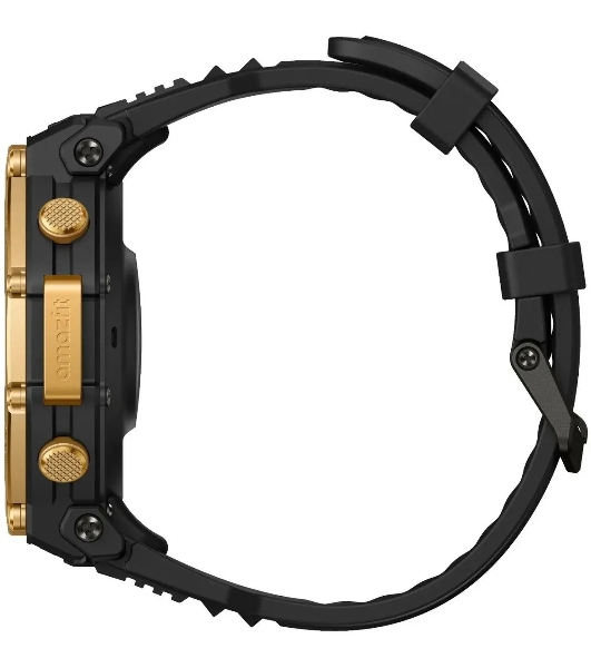Умные часы Amazfit T-Rex 3 Pro A2549, 1.32' AMOLED, Wi-Fi, Bluetooth, 10ATM, золотистый / черный