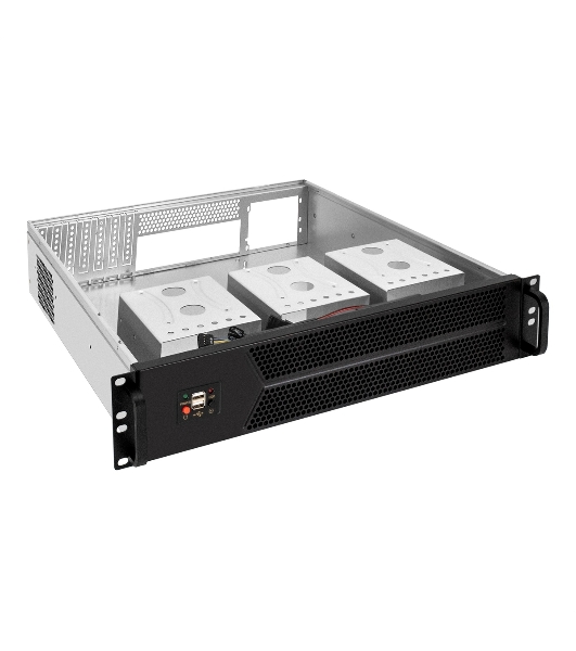 Серверный корпус ExeGate Pro 2U450-06 (RM 19', высота 2U, глубина 450, БП 2U-800ADS, 2*USB)
