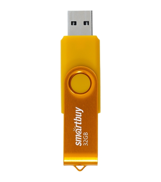 Флешка USB Smartbuy Twist Yellow (SB032Gb2TWY), 32Gb, USB 2.0, R/W 15/12, желтый