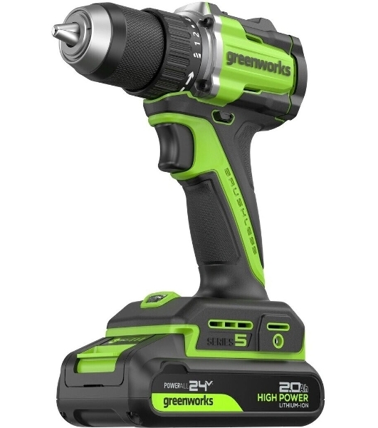 Дрель безударная Greenworks DD560 патрон:быстрозажимной реверс (3708407CUC)
