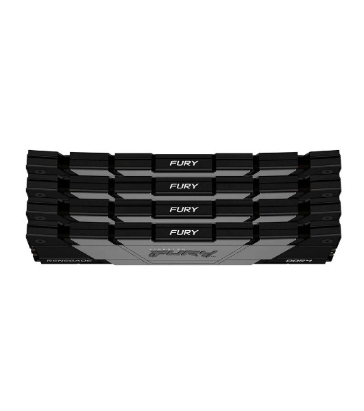 Оперативная память Kingston Fury Renegade, DDR4, 32Gb (4x8GB), 3200MHz, CL16, DIMM, с радиатором, черный