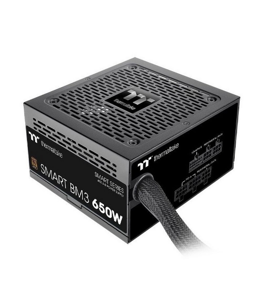 Блок питания Thermaltake Smart BM3 (PS-SPD-0650MNFABE-3), 650Вт, 80 PLUS Bronze, 120мм, модульный, черный