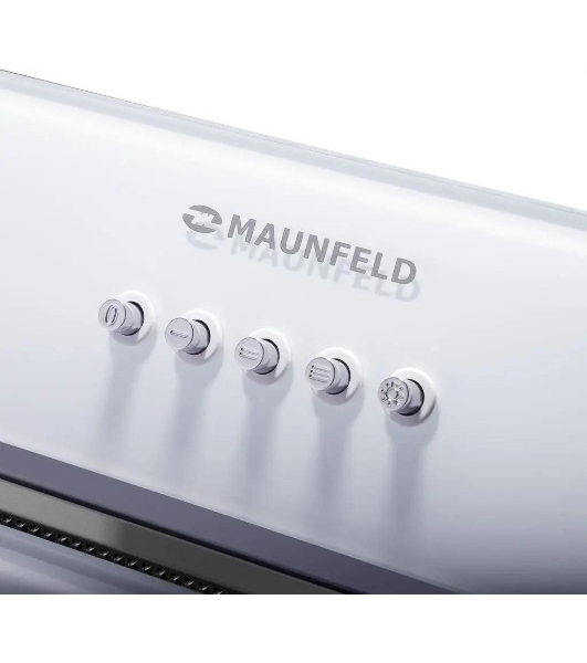 Вытяжка встраиваемая Maunfeld TRAPEZE 601GG белый, 60 см, 1150 куб. м/ч, 54 дБ