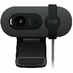 Веб-камера Logitech Brio 105 1920x1080, 30 кадр/с, USB Type-A, микрофон (шумоподавление), шторка приватности, автоосвещение, универсальное крепление, фото 1