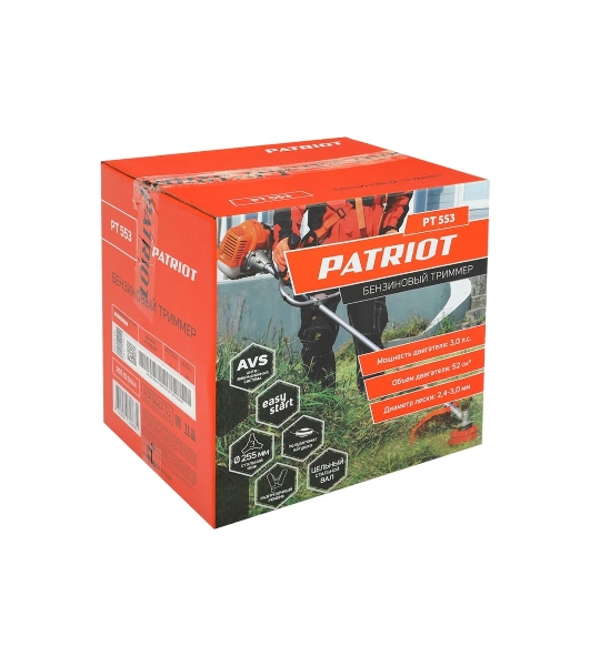 Триммер бензиновый Patriot PT 553 1+1, 3 л.с.