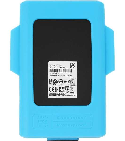 Внешний HDD 2.5' ADATA HD720, 2TB, USB 3.2 Gen 1 Type-A, 5400 rpm, синий