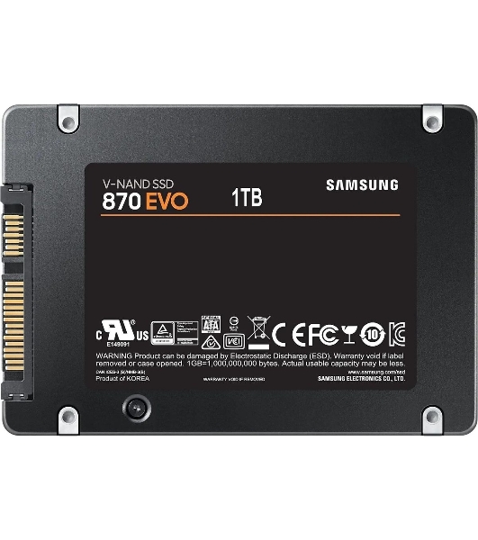 Жесткий диск SSD SAMSUNG SATA2.5' 1TB 6GB/S 870 EVO MZ-77E1T0B/AM