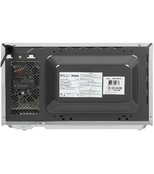 Микроволновая печь Haier HMB-DM208SA серебристый/черный, 20 л, 800 Вт, переключатели - кнопки, поворотный механизм