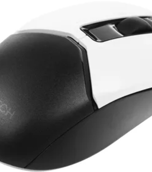 Мышь проводная A4Tech Fstyler FM12S белый/черный, 1200 dpi, USB, кнопки - 3