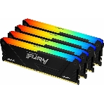 Оперативная память Kingston Fury Beast, DDR4, 32GB (4x8GB), 3200MHz, CL16, DIMM, с радиатором, RGB, черный, фото2