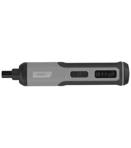Отвертка аккумуляторная Deli DC160, (4В, 2А*ч, 5Нм, 300об/мин, Type-C, набор бит 24 шт, пласт. кейс)