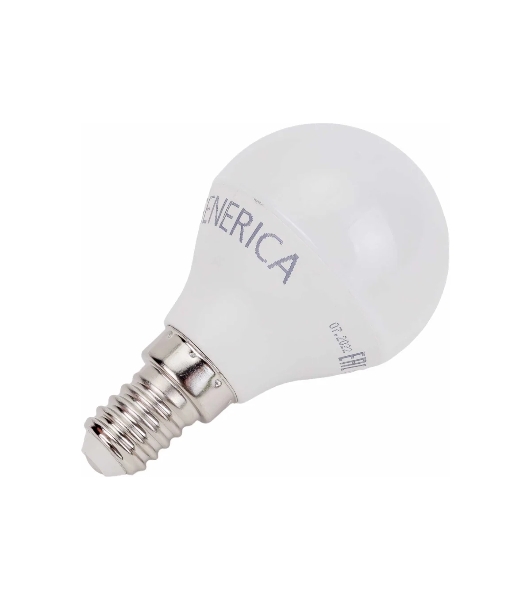 Лампа светодиодная GENERICA LL-G45-10-230-30-E14-G G45 10 Вт шар 3000К E14 230В