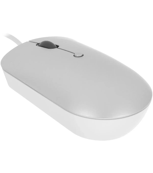 Мышь проводная Lenovo 540 светло-серый, 2400 dpi, USB-C, кнопки - 4