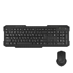 Комплект клавиатура+мышь Maxvi KWS-06 Combo беспроводной, USB, 1600 DPI, чёрный, фото 1