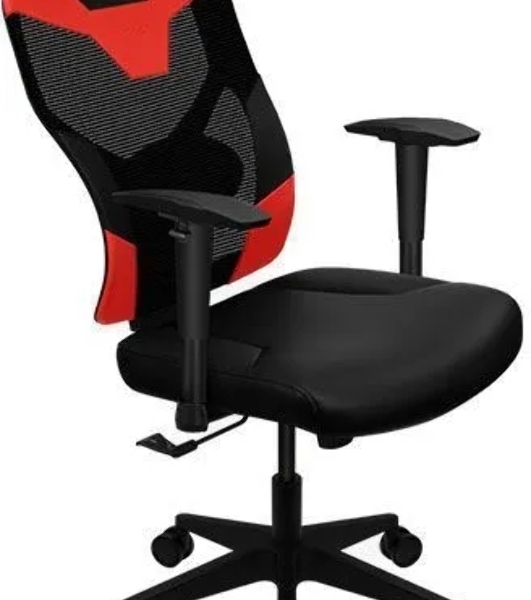 Кресло Aerocool GUARDIAN Champion красный, сетка, 150 кг, подголовник, регулируемые подлокотники, механизм качания, поясничная подушка
