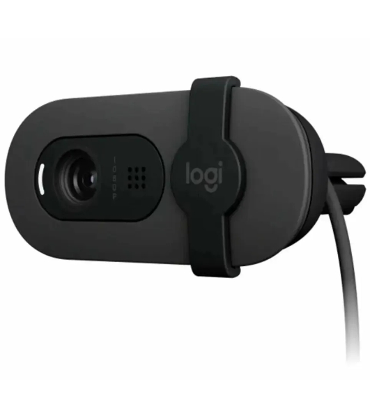Веб-камера Logitech Brio 105 1920x1080, 30 кадр/с, USB Type-A, микрофон (шумоподавление), шторка приватности, автоосвещение, универсальное крепление