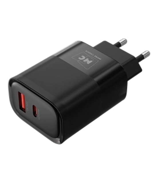 Сетевое зарядное устройство MORE CHOICE (4620202555557) NC81i СЗУ 1USB+1Type-C 3.0A PD 20W+ QC3.0, черный