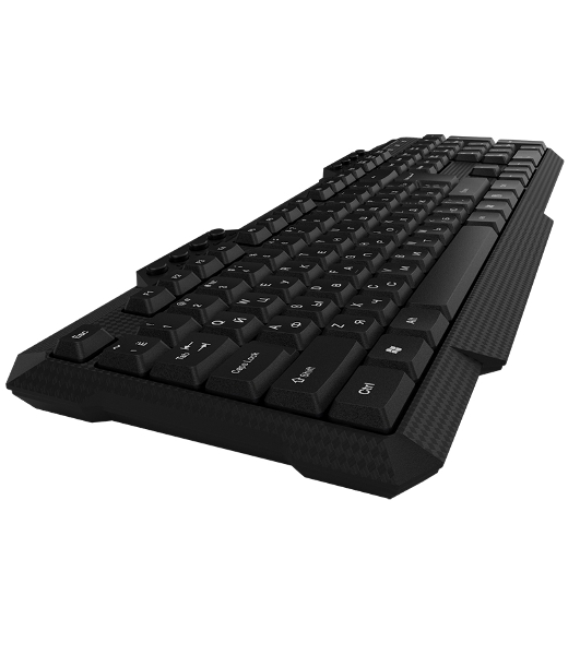 Комплект клавиатура+мышь Maxvi KWS-06 Combo беспроводной, USB, 1600 DPI, чёрный