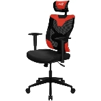 Кресло Aerocool GUARDIAN Champion красный, сетка, 150 кг, подголовник, регулируемые подлокотники, механизм качания, поясничная подушка, фото5