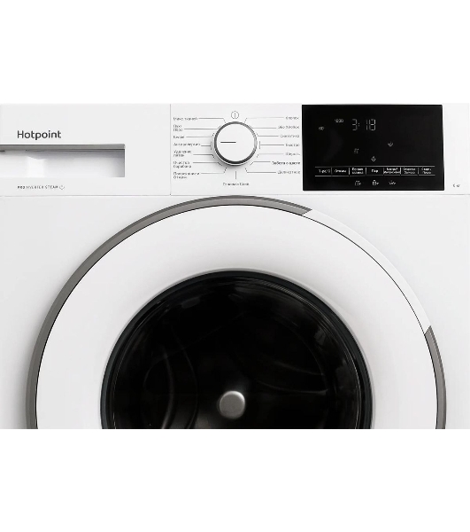 Стиральная машина Hotpoint WSH 6090 VWW белая, загрузка фронтальная 6 кг, 1000 об/мин, класс A
