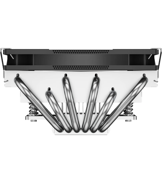 Кулер для процессора PCCooler RC600-67 (125W, 4-pin PWM, 67.5mm, Al, 4x6mm, 1x120мм, 62.5CFM, 32.5dBA, 2300RPM, S: 1851/1700/1200/115X, AM5/AM4, черный)