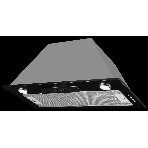 Вытяжка встраиваемая Kuppersberg Inlinea 70 BX черный/нержавеющая сталь, 70 см, 1300 куб. м/ч, 41 дБ, фото 1