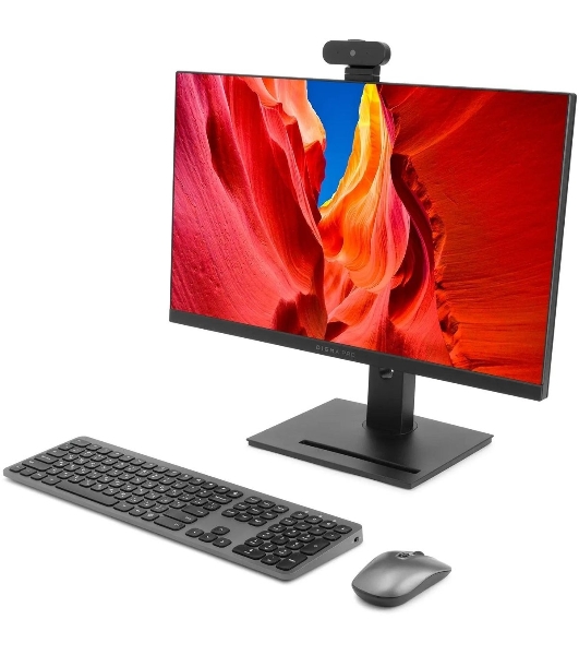 Моноблок Digma Pro Vision 23.8' Full HD i5 1235U (1.3) 16Gb SSD 512Gb UHDG CR Windows 11 Pro Eth WiFi BT 90W клавиатура мышь Cam черный 1920x1080