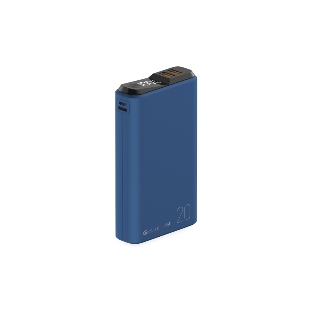 Портативный аккумулятор OLMIO QS-20, 20000mAh, 22.5W QuickCharge3.0/PowerDelivery, LCD, темно-серый