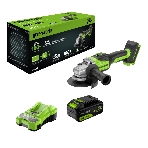 Углошлифовальная машина Greenworks GD24AG 754Вт 10500об/мин рез.шпин.:M14 d=125мм (3200207CUB), фото2